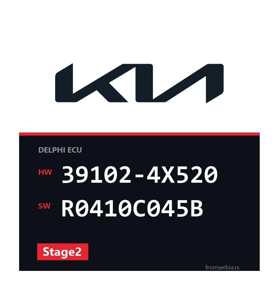 Kia Carnival 39102-4X520 R0410C045B Stage2 tuning file