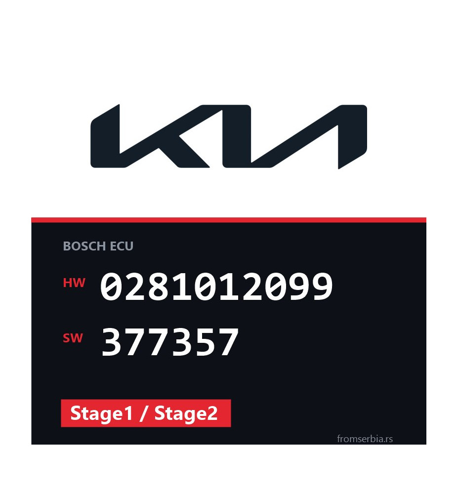 Kia Sportage 0281012099 377357 Stage1 / Stage2 tuning file