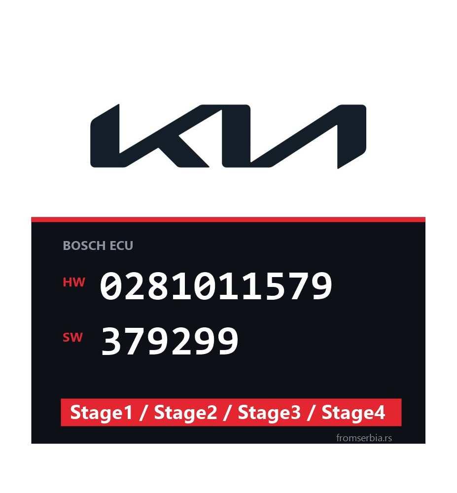 Kia 0281011579 379299 Stage1 / Stage2 / Stage3 / Stage4 file