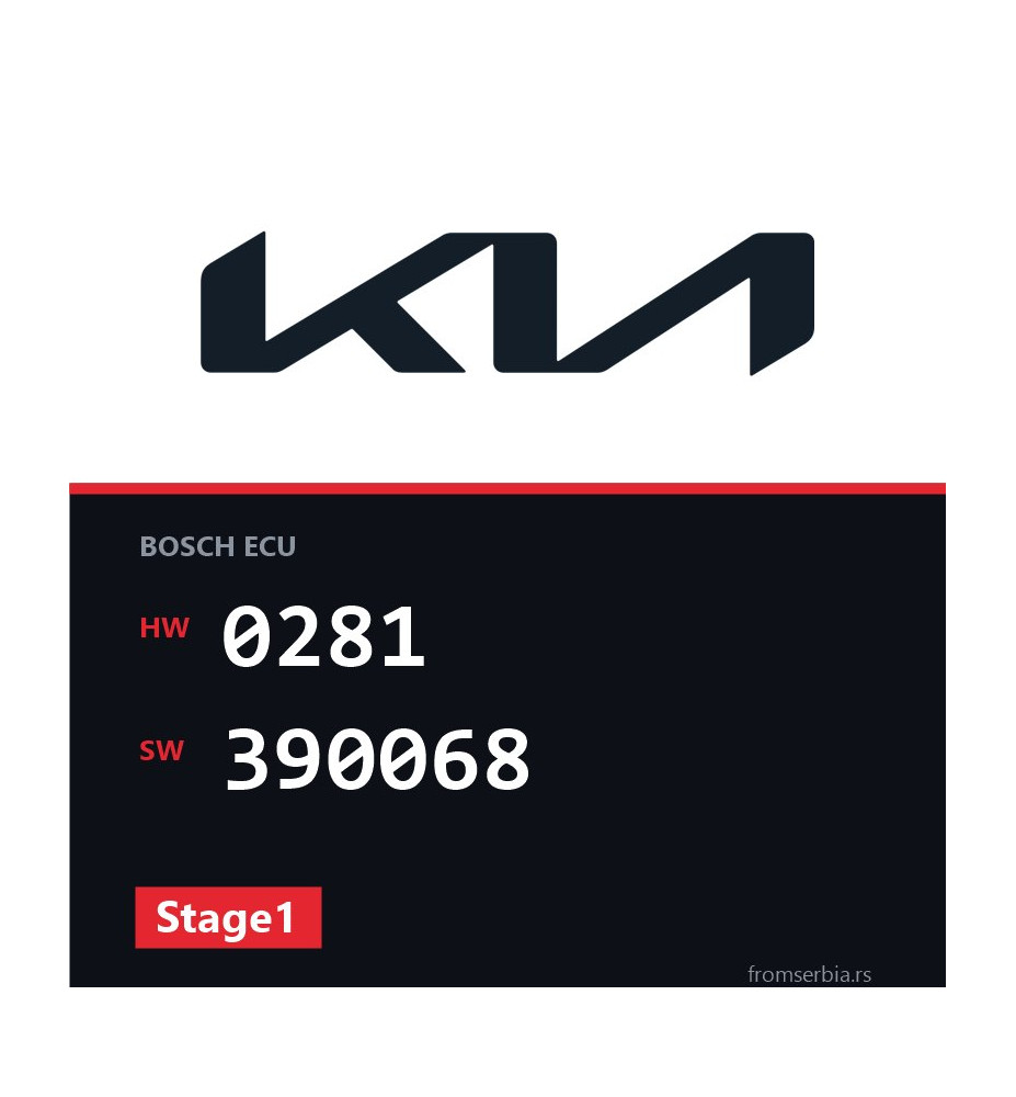 Kia Ceed 0281 390068 Stage1 tuning file