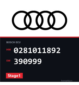 Audi A3 0281011892 390999 Stage1 tuning file