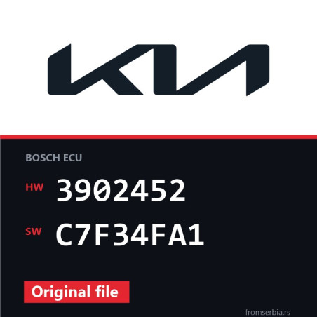 Kia Carnival 3902452 C7F34FA1 original ECU file