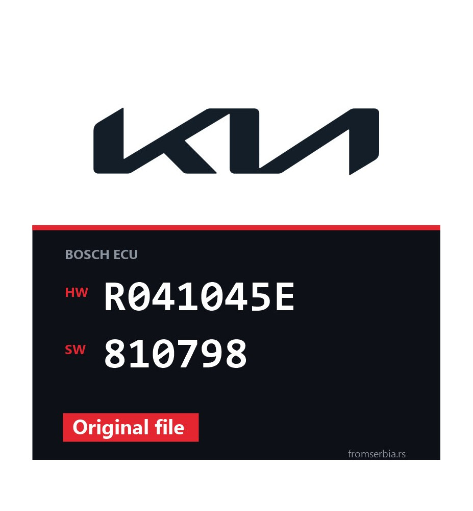 Kia Carnival R041045E 810798 original ECU file