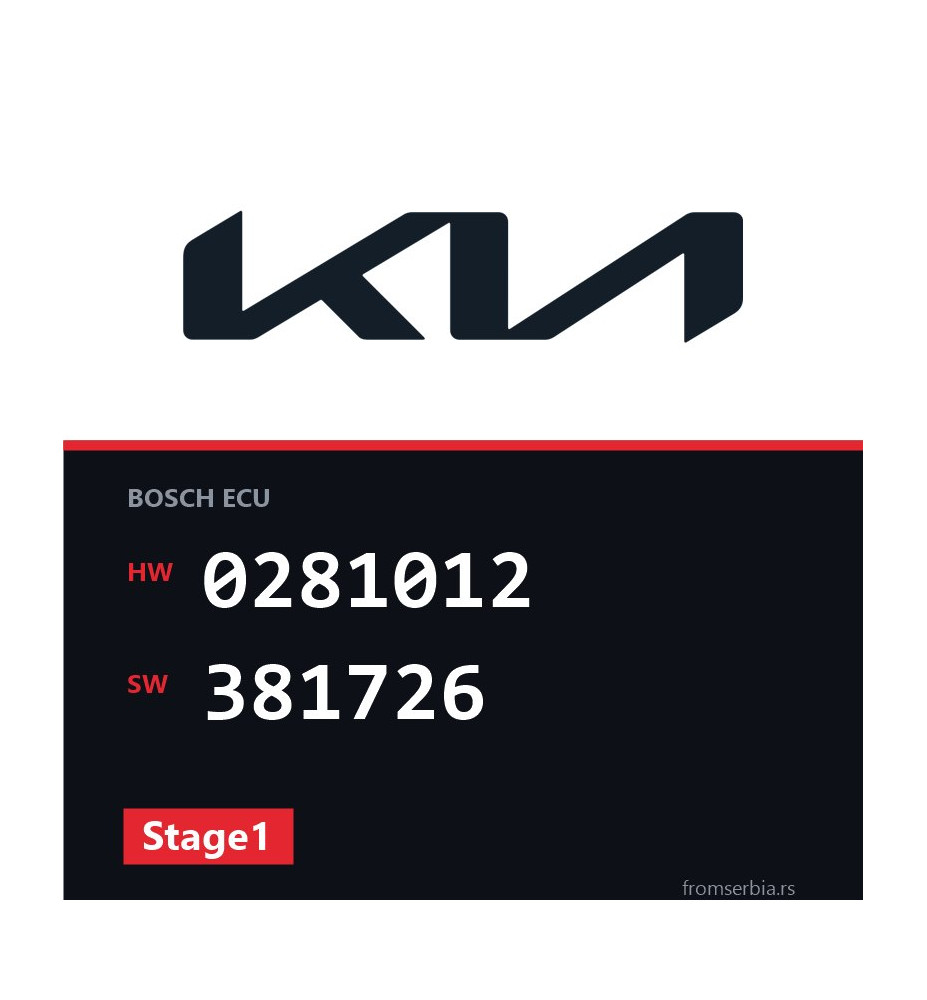 Kia Magentis 0281012 381726 Stage1 tuning file