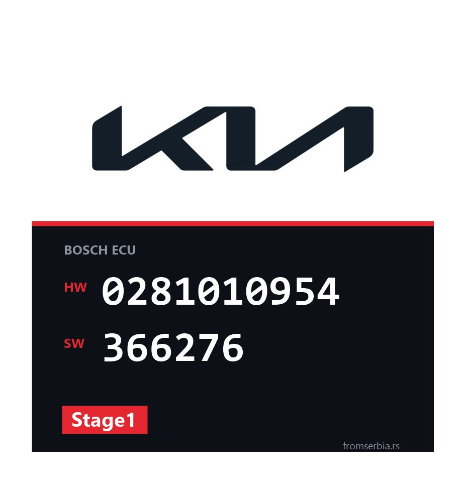 Kia Sorento 0281010954 366276 Stage1 tuning file