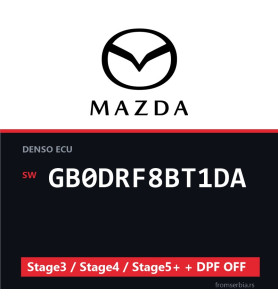 Mazda GB0DRF8BT1DA Stage3 / Stage4 / Stage5+ + DPF OFF file