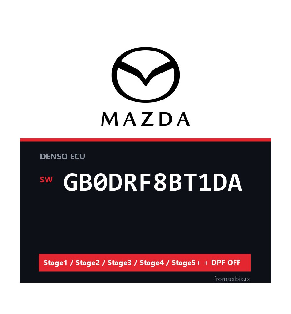 Mazda GB0DRF8BT1DA Stage1 / Stage2 / Stage3 / Stage4 / Stage5+ + DPF O