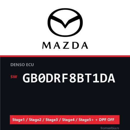 Mazda GB0DRF8BT1DA Stage1 / Stage2 / Stage3 / Stage4 / Stage5+ + DPF O