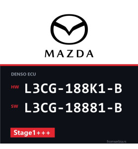 Mazda 3 2.3 L3CG-188K1-B L3CG-18881-B Stage1+++ tuning file