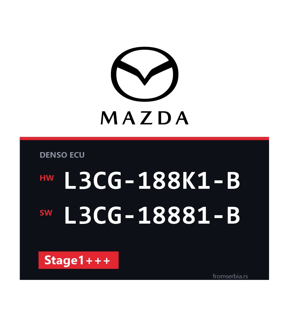 Mazda 3 2.3 L3CG-188K1-B L3CG-18881-B Stage1+++ tuning file