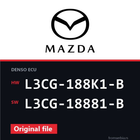 Mazda 3 2.3 L3CG-188K1-B L3CG-18881-B original ECU file