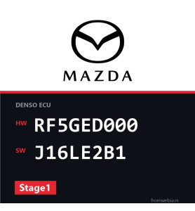 Mazda 6 2.0 RF5GED000 J16LE2B1 Stage1 tuning file