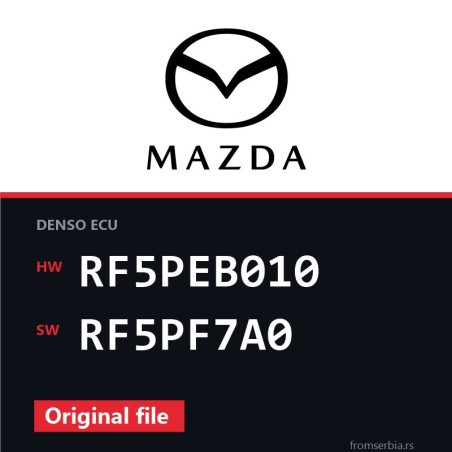 Mazda 6 2.0 RF5PEB010 RF5PF7A0 original ECU file