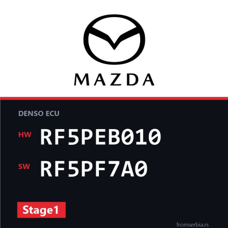 Mazda 6 2.0 RF5PEB010 RF5PF7A0 Stage1 tuning file