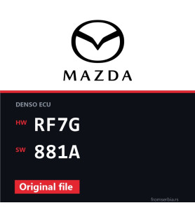 Mazda 6 2.0 RF7G 881A original ECU file