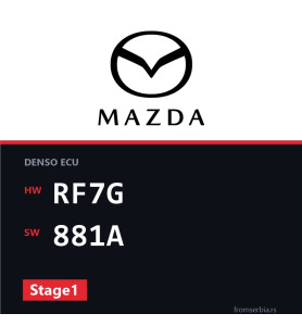 Mazda 6 2.0 RF7G 881A Stage1 tuning file
