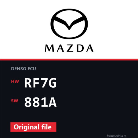 Mazda 6 2.0 RF7G 881A original ECU file