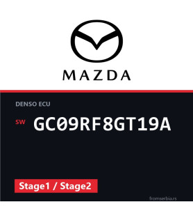 Mazda 6 2.0 GC09RF8GT19A Stage1 / Stage2 tuning file