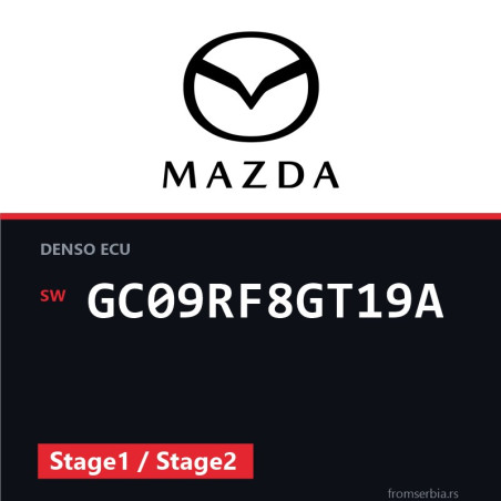 Mazda 6 2.0 GC09RF8GT19A Stage1 / Stage2 tuning file