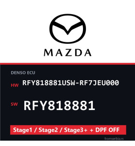 Mazda RFY818881USW-RF7JEU000 RFY818881 Stage1 / Stage2 / Stage3+ + DPF