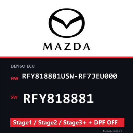 Mazda RFY818881USW-RF7JEU000 RFY818881 Stage1 / Stage2 / Stage3+ + DPF