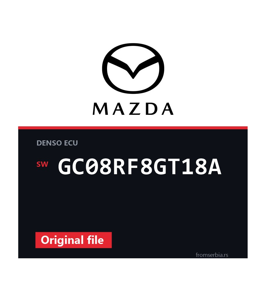 Mazda 626 GC08RF8GT18A original ECU file