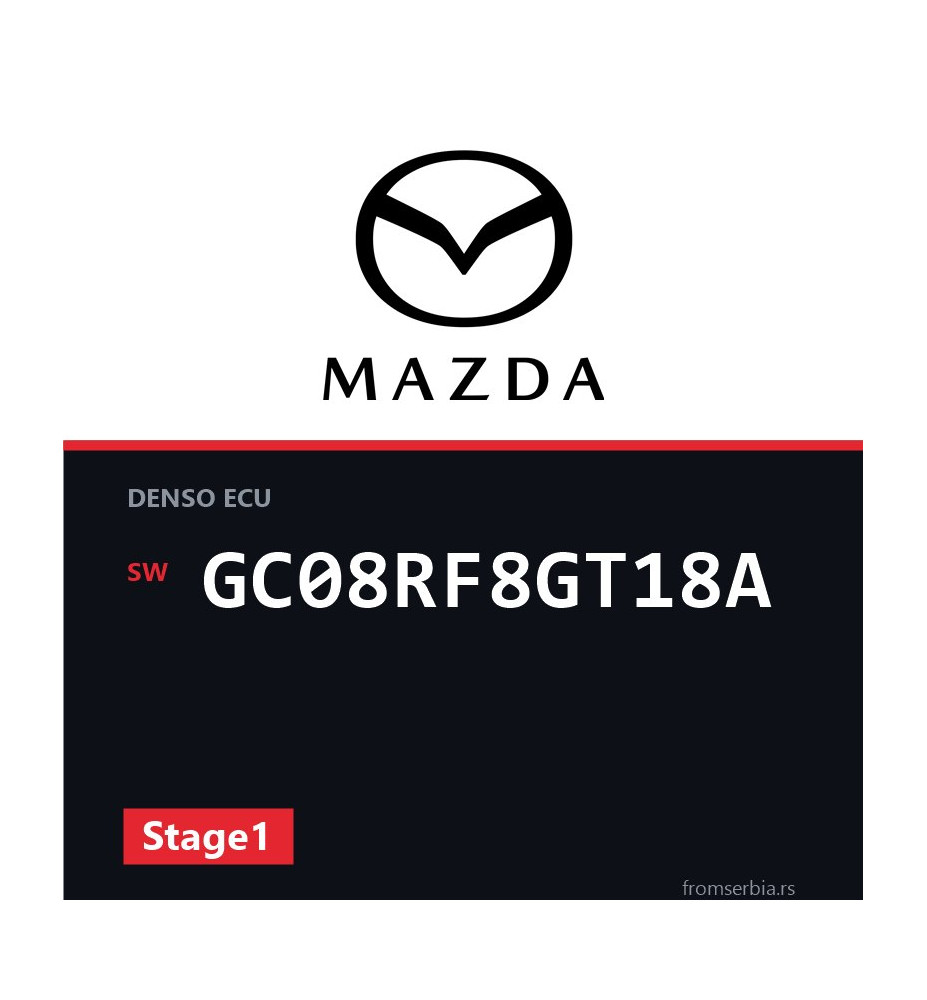 Mazda 626 GC08RF8GT18A Stage1 tuning file