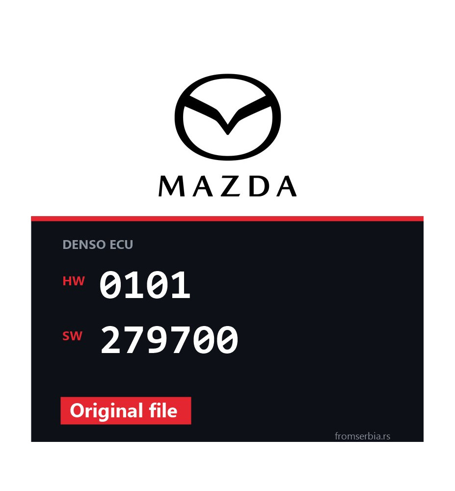 Mazda MX5 0101 279700 original ECU file