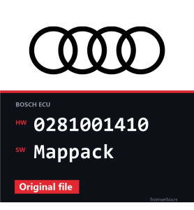 Audi A3 0281001410 Mappack original ECU file