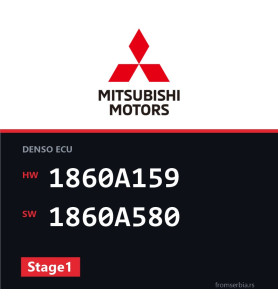 Mitsubishi Colt 1860A159 1860A580 Stage1 tuning file