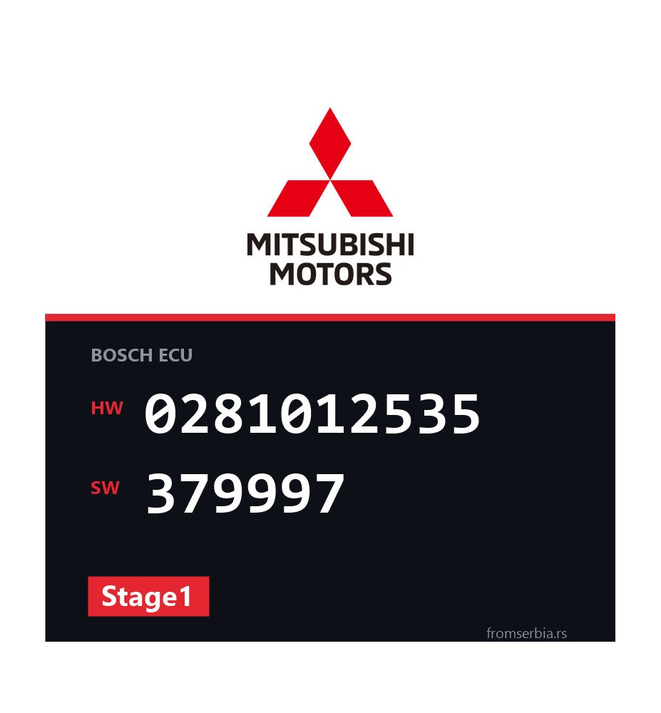 Mitsubishi Grandis 0281012535 379997 Stage1 tuning file