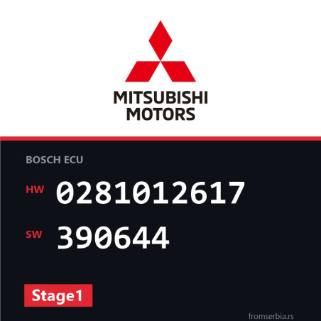 Mitsubishi Lancer 0281012617 390644 Stage1 tuning file