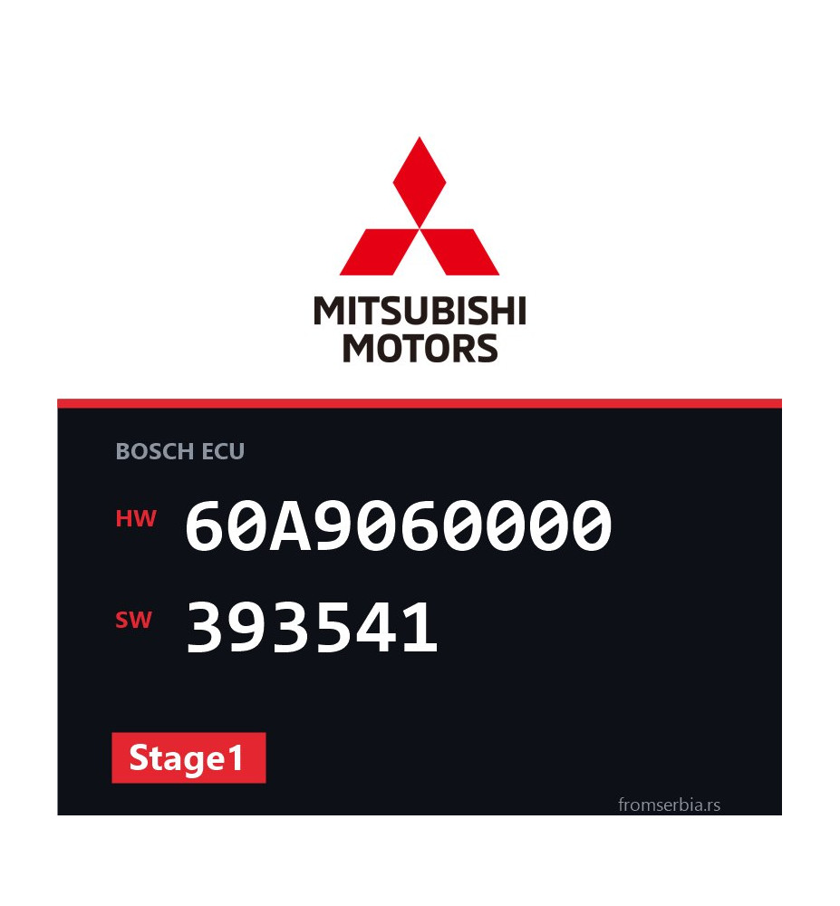 Mitsubishi Outlander 60A9060000 393541 Stage1 tuning file