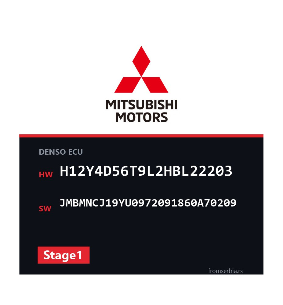 Mitsubishi H12Y4D56T9L2HBL22203 JMBMNCJ19YU0972091860A70209 Stage1 fil