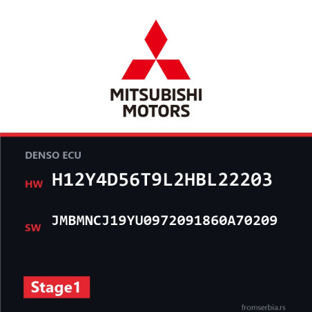 Mitsubishi H12Y4D56T9L2HBL22203 JMBMNCJ19YU0972091860A70209 Stage1 fil