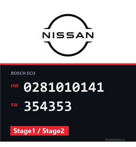 Nissan Almera 0281010141 354353 Stage1 / Stage2 tuning file