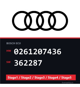 Audi 0261207436 362287 Stage1 / Stage2 / Stage3 / Stage4 / Stage5 file