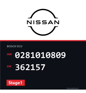 Nissan Almera 0281010809 362157 Stage1 tuning file