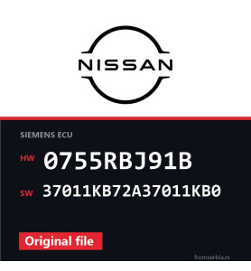 Nissan Juke 0755RBJ91B 37011KB72A37011KB0 original ECU file