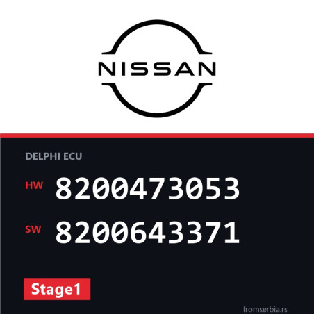 Nissan Note 8200473053 8200643371 Stage1 tuning file