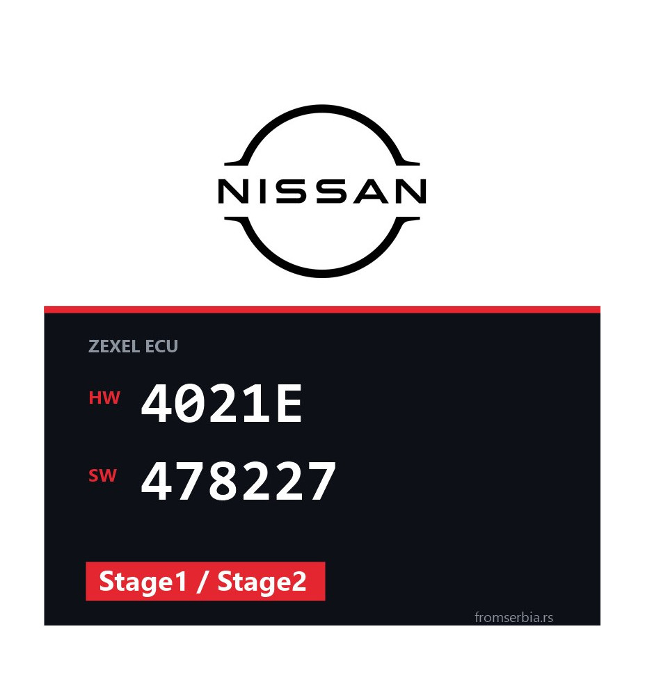 Nissan Patrol 4021E 478227 Stage1 / Stage2 tuning file