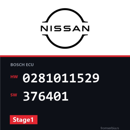 Nissan Primastar 0281011529 376401 Stage1 tuning file