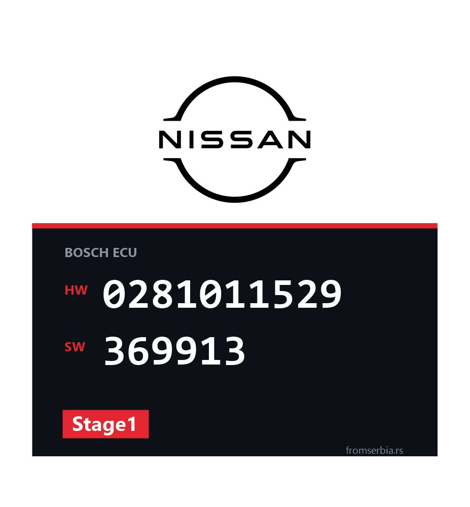 Nissan Primaster 0281011529 369913 Stage1 tuning file