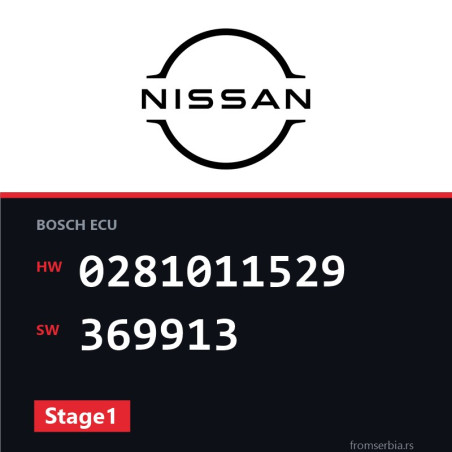 Nissan Primaster 0281011529 369913 Stage1 tuning file