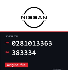 Nissan Primaster 0281013363 383334 original ECU file