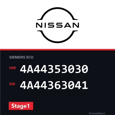 Nissan Qashqai 4A44353030 4A44363041 Stage1 tuning file