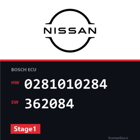 Nissan Terrano 0281010284 362084 Stage1 tuning file