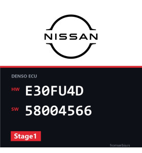 Nissan Xtrail E30FU4D 58004566 Stage1 tuning file