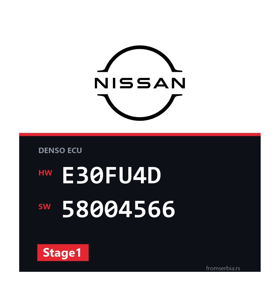 Nissan Xtrail E30FU4D 58004566 Stage1 tuning file