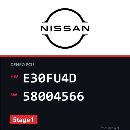 Nissan Xtrail E30FU4D 58004566 Stage1 tuning file